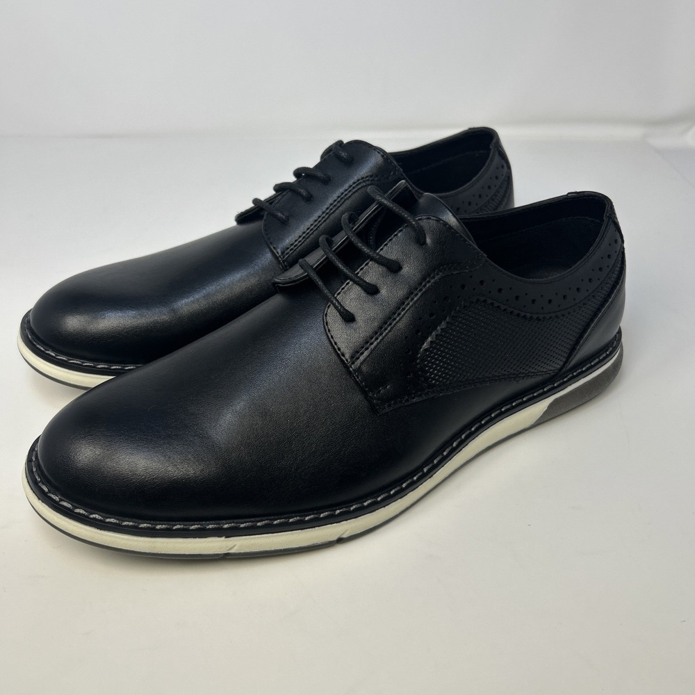 Bruno Marc Men's CrossFlex GentEdge Oxford Dress Sneakers Black Size 8.5 NIB